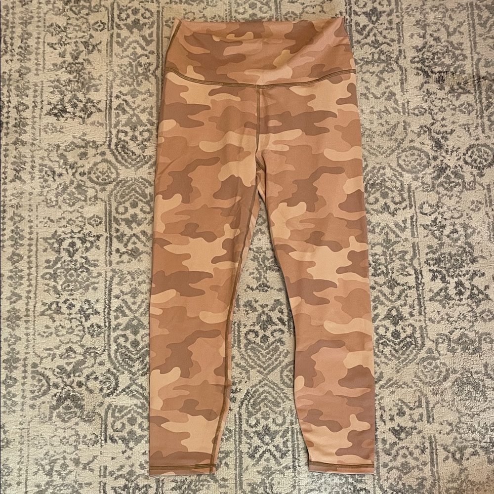 Fabletics Brown Camo Leggings